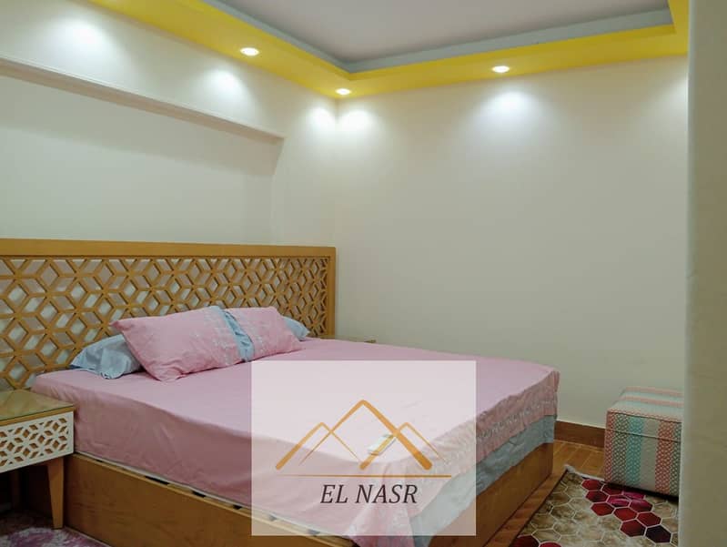 Furnished apartment for daily or monthly rent in Nasr City in the best location directly from the owner without any commissions, available for rent immediately. – pohled 3
