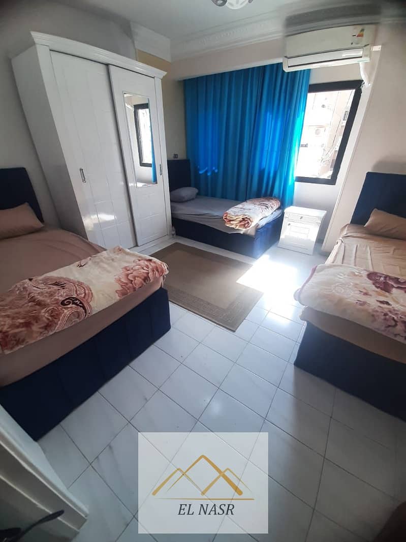 Furnished apartment for daily or monthly rent in Nasr City in the best location directly from the owner without any commissions, available for rent immediately. – pohled 6