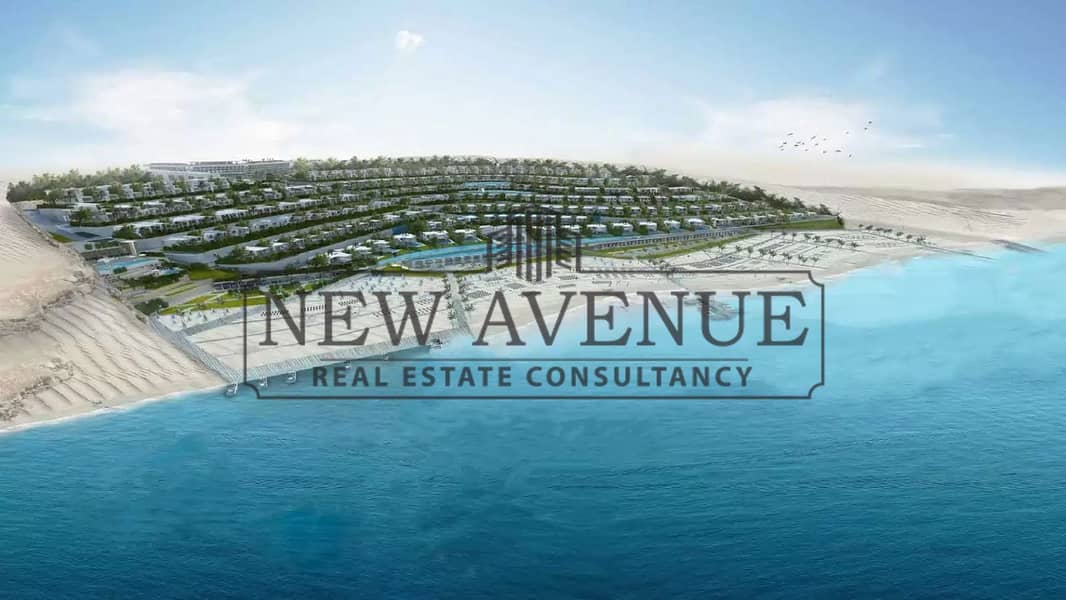 Standalone Second row with cabin finished with Ac’s and kitchen Cabinets premium location North Facing Panoramic Sea view for sale in Katameya Coast - Mehr