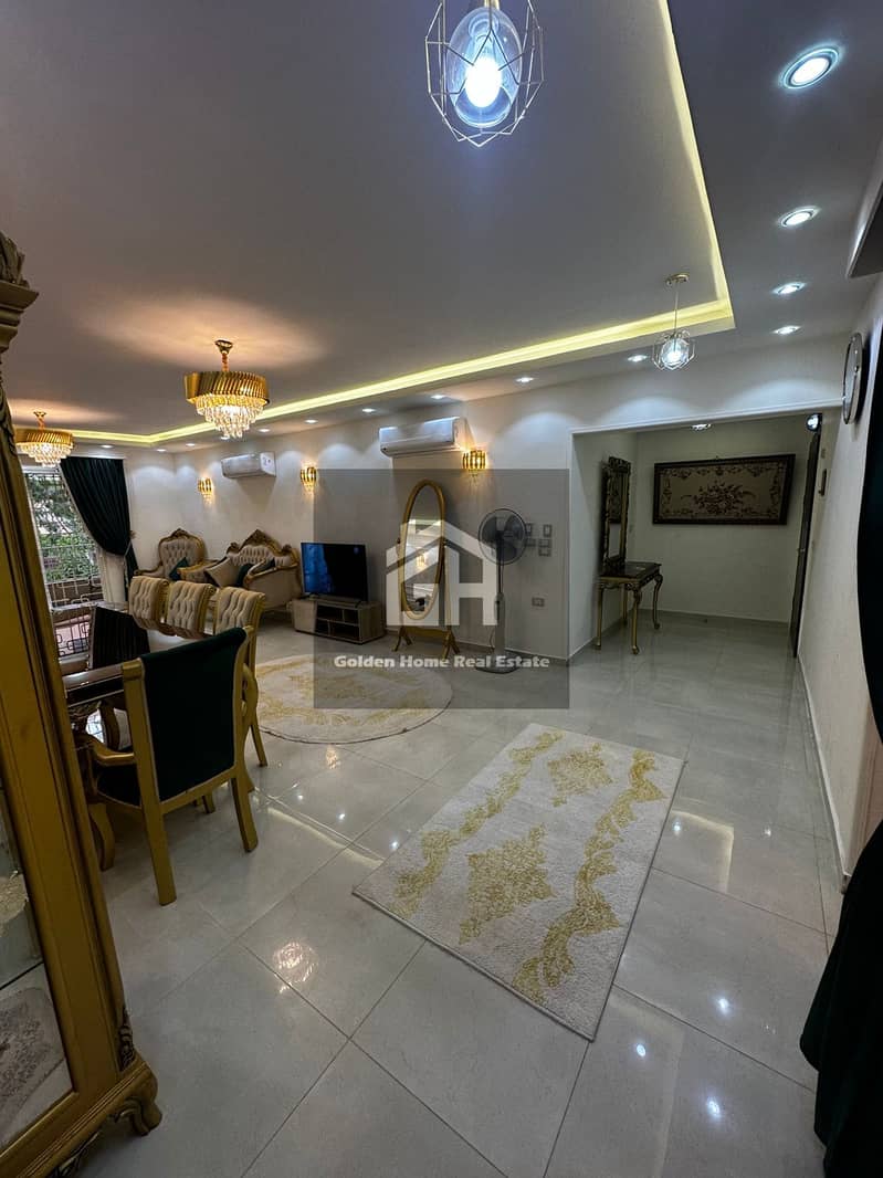 Furnished and air-conditioned apartment for rent in Phase 3A, 170 square meters, super deluxe finishing, in Elkhmayel Compound, Sheikh Zayed - Widok 5