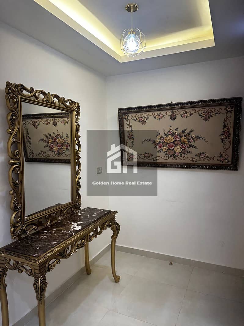 Furnished and air-conditioned apartment for rent in Phase 3A, 170 square meters, super deluxe finishing, in Elkhmayel Compound, Sheikh Zayed - Więcej
