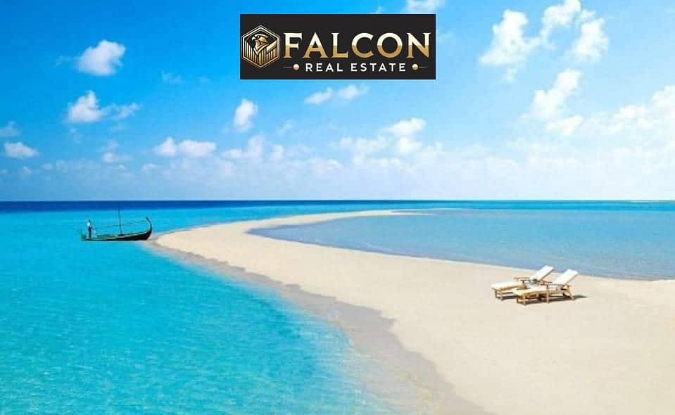 With a down payment of 370,000 and installments over 10 years, a finished chalet in El Alamein in front of the towers with an open view of Lake El Ala - Więcej