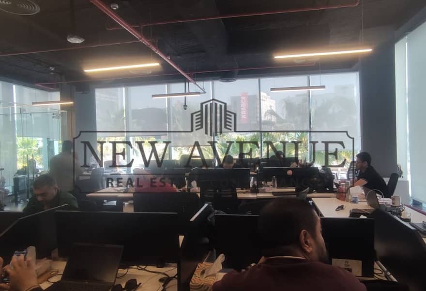 Fully finished Administrative office space for rent with avery prime location at water way new cairo - Widok 4