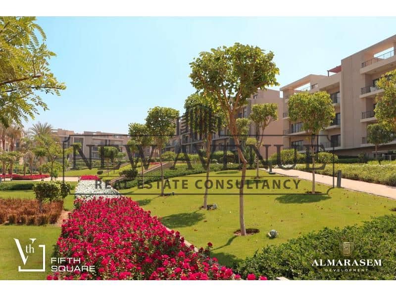 Ground Apartment For sale Fully finished with ac's Ready to move Al Marasem Fifth Square New cairo - Widok 4