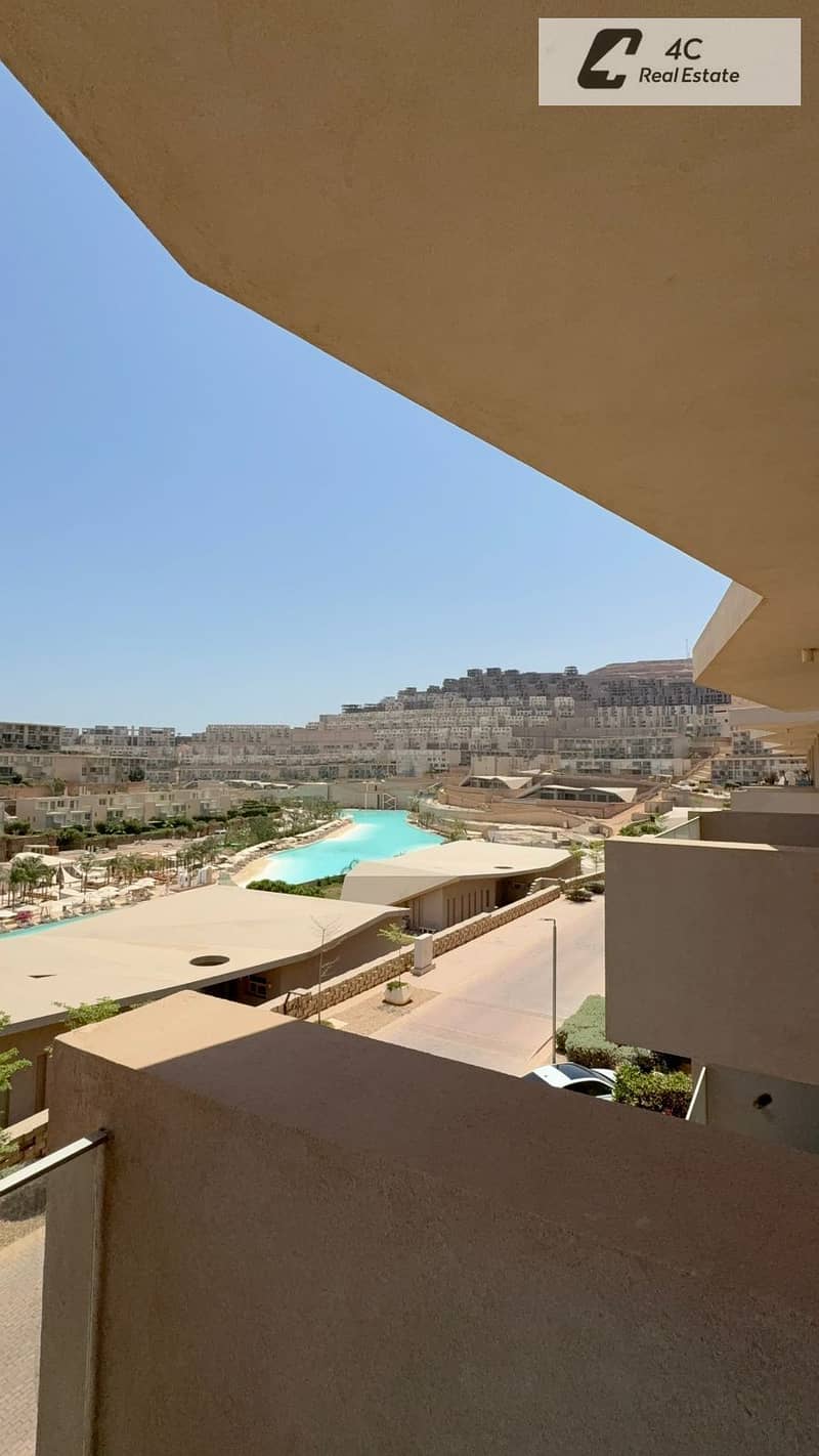 Chalet for sale 3 bdr ready to move fully finished very prime location view lagoon in IL Monte Galala Ain Sokhna near Azha Ain Sokhna - Widok 3