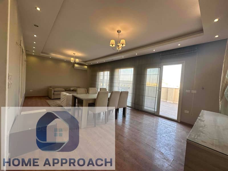 Penthouse apartment on the roof for sale in Al-Shaweifat, Fifth settlement on Al-Shaweifat main street, close to Downtown. - Widok 4