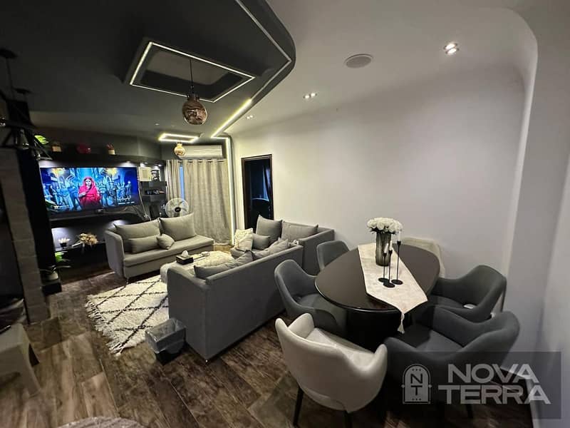 Apartment for sale, 110 square meters, finished to a super deluxe standard in Garden City, Hadayek October. – pohled 2