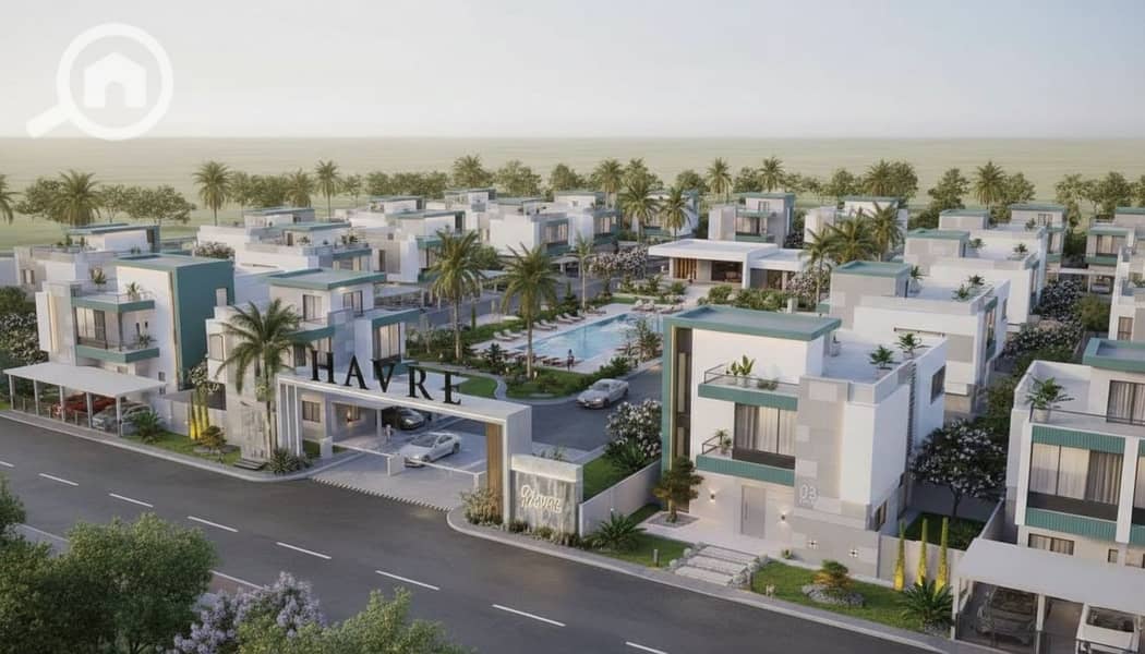 With a generous discount of 1 pound for a limited time. Townhouse deal in Lagoon Hafreya Zayed, new, with installment plans over 10 years. - Widok 2