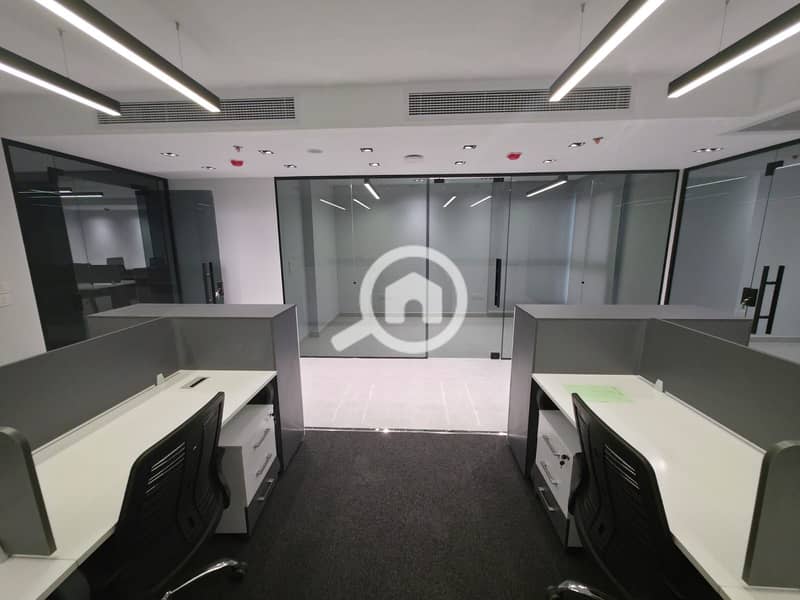 Distinctive 500m furnished air-conditioned office for rent in Bavaria Town, Maadi Circular - Więcej