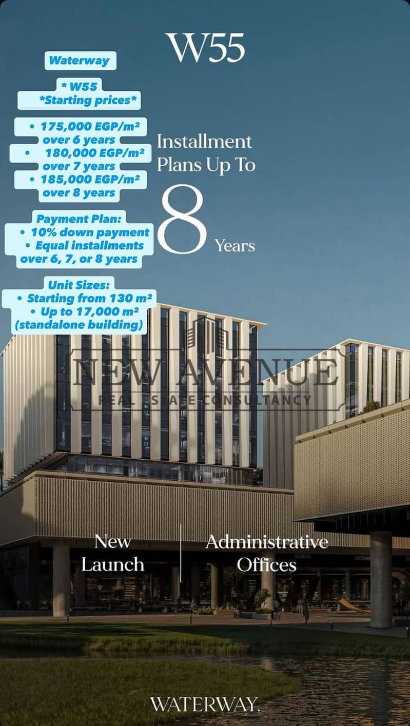 Admin Office for sale with Installments Down Payment 10% Next Mountain View 1 New Cairo - Ansicht 4