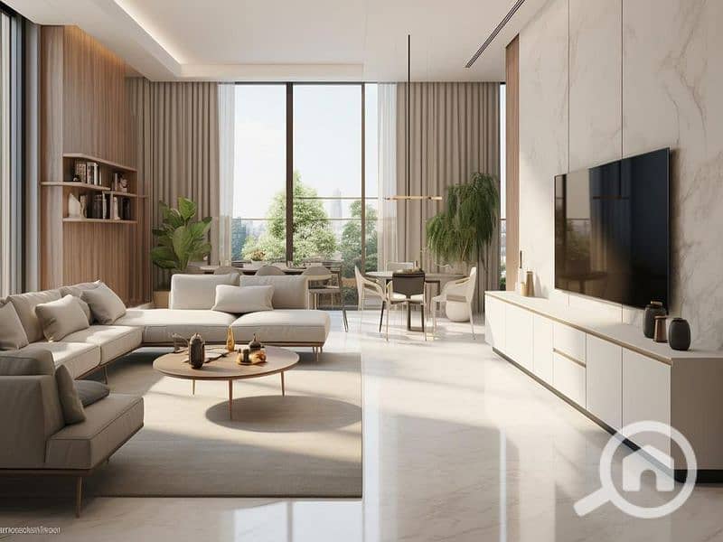 fully finished serviced apartment with Acs and kitchen included, for sale in Sheikh Zayed,with a 5% down payment located next to Hassa Allam – pohled 5