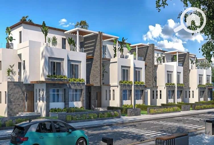 Townhouse for sale in a prime location in V Level Compound, Sheikh Zayed, on elevated land directly in front of Beverly Hills - Mehr