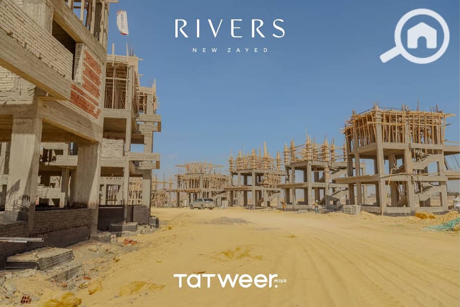 standalone villa for resale in rivers compound new zayed under market price - Vista 2