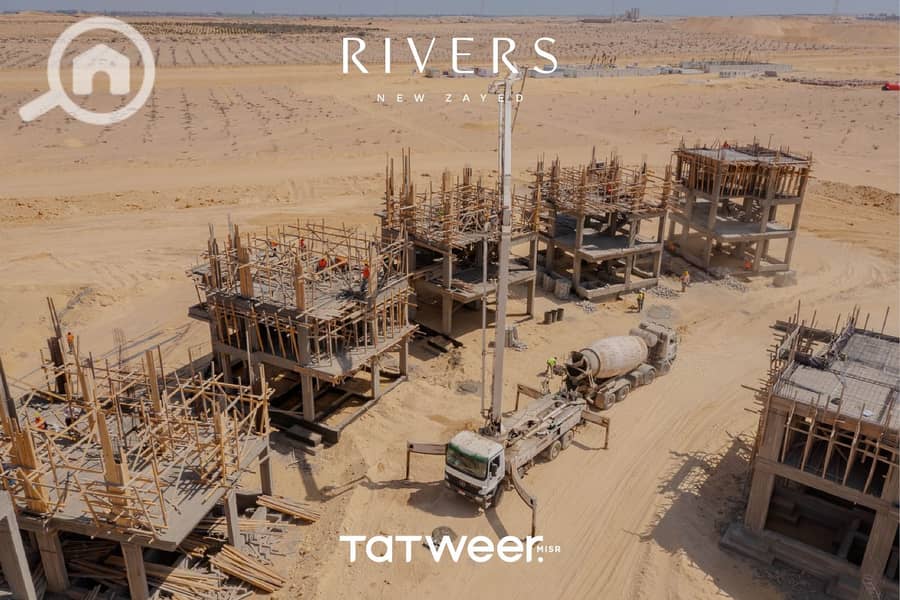 standalone villa for resale in rivers compound new zayed under market price - Vista 3