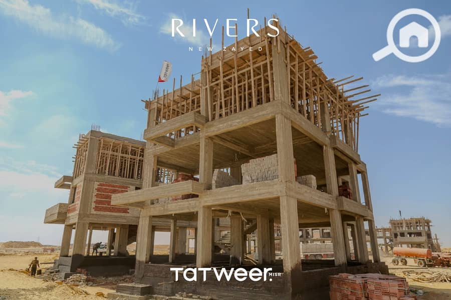standalone villa for resale in rivers compound new zayed under market price - Altro