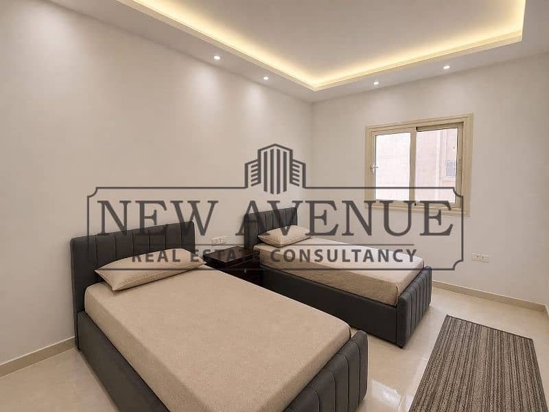 Ready to move Fully Finished ultra super lux Apartment view garden for sale in Northern Lotas New Cairo - Widok 4