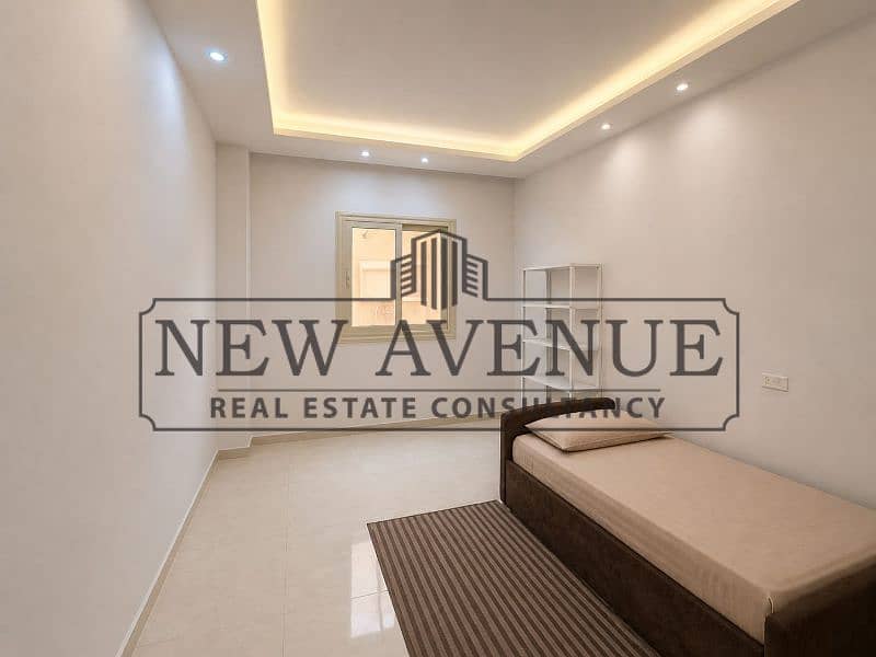 Ready to move Fully Finished ultra super lux Apartment view garden for sale in Northern Lotas New Cairo - Widok 5