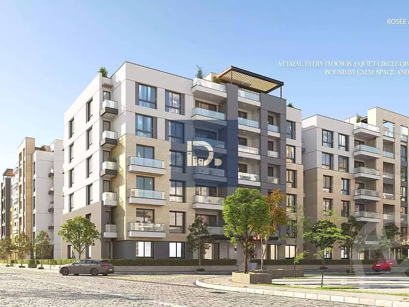 Own your apartment at Jazal Compound with a simple down payment and comfortable installments for up to 10 years. A real opportunity for upscale living or a guaranteed investment in a prime location at a competitive price. - Vista 3