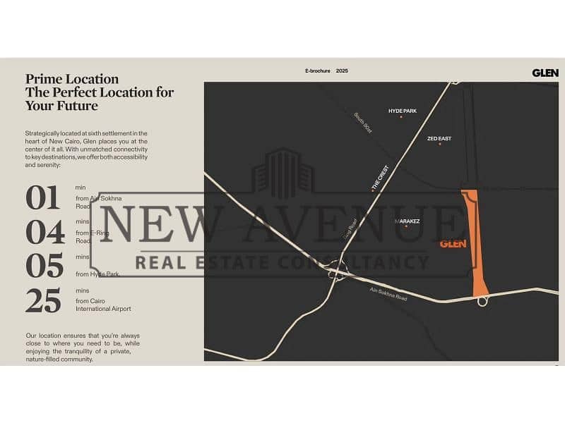 Apartment with delivery in one year with landscape view for sale in Glen New Cairo developed by IL Cazar - Widok 5