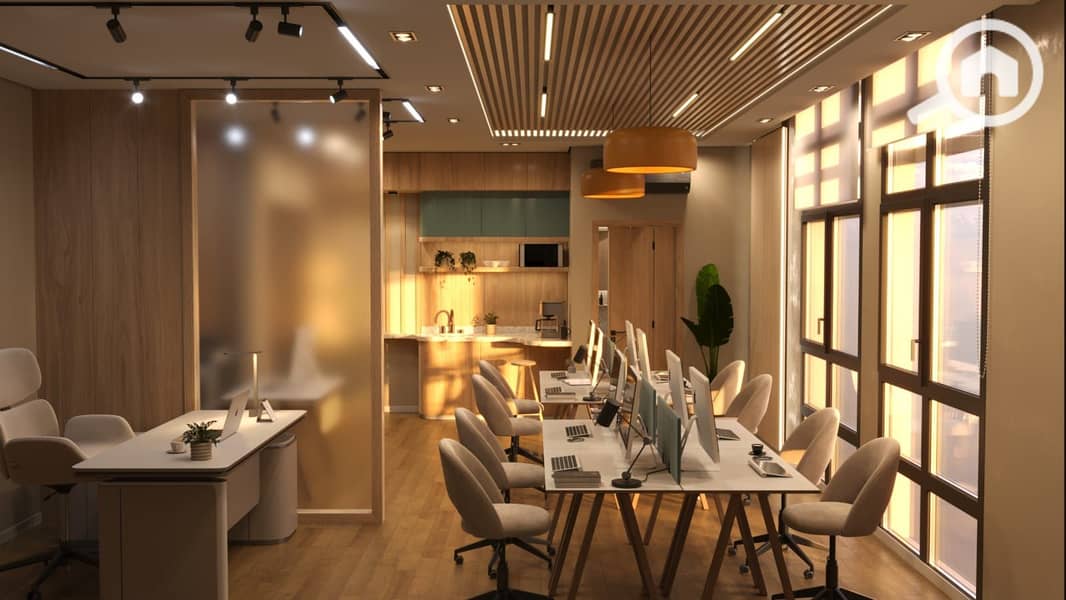 Air-conditioned administrative headquarters of 66 sqm for rent in the strongest location District 5, New Cairo. - Ansicht 2