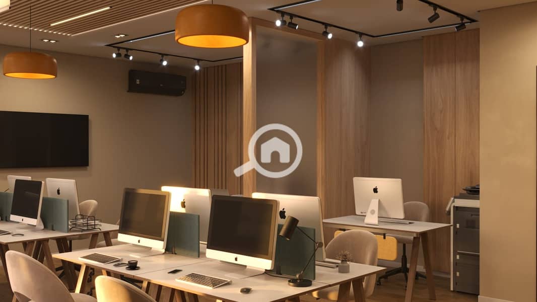 Air-conditioned administrative headquarters of 66 sqm for rent in the strongest location District 5, New Cairo. - Ansicht 6