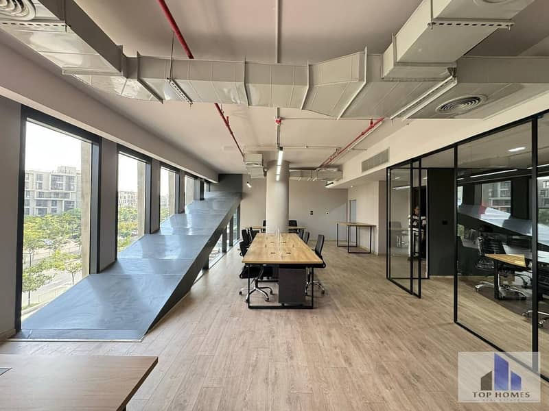 Fitted Furnished office for rent | Ready to move | Prime Business Location | EDNC SODIC 5th Settlement - Ansicht 2