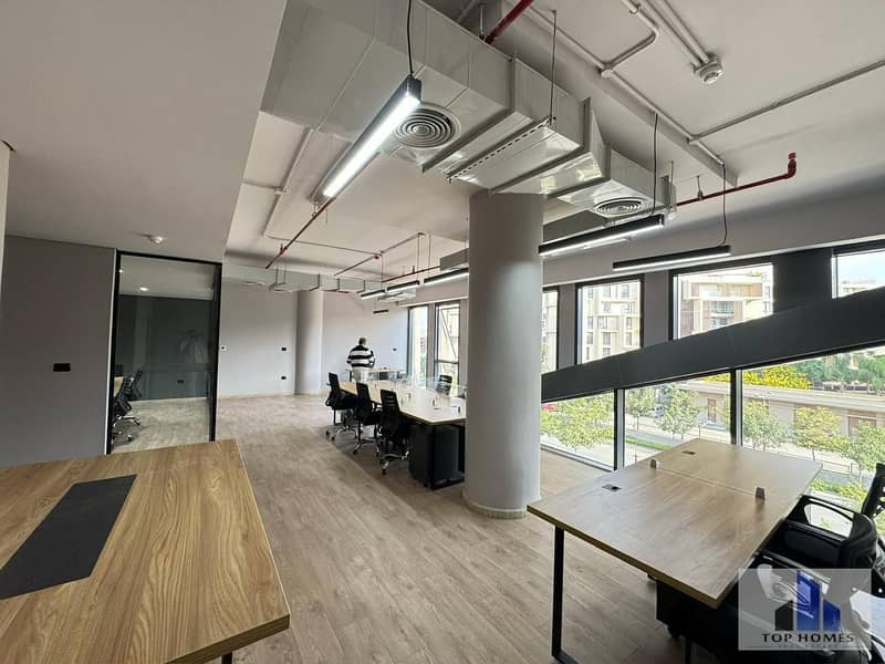 Fitted Furnished office for rent | Ready to move | Prime Business Location | EDNC SODIC 5th Settlement - Ansicht 3