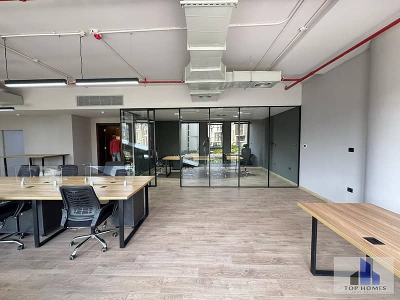 Fitted Furnished office for rent | Ready to move | Prime Business Location | EDNC SODIC 5th Settlement - Ansicht 4