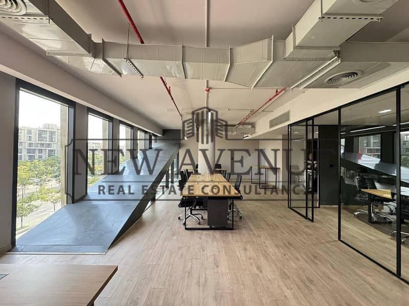 OPEN SPACE OFFICE 120m FOR RENT FULLY FINISHED AND FURNISHED IN EDNC - Widok 2