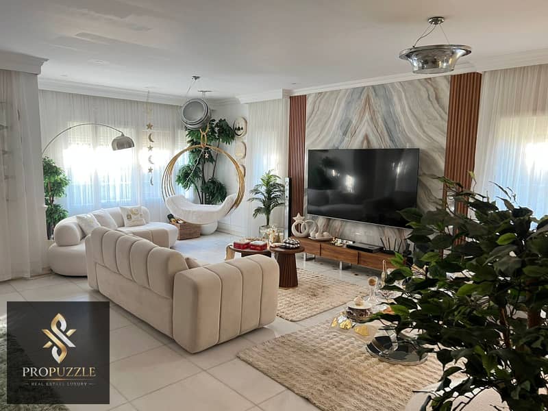 A luxurious twin villa for sale in Mivida Compound – Fifth Settlement - Więcej