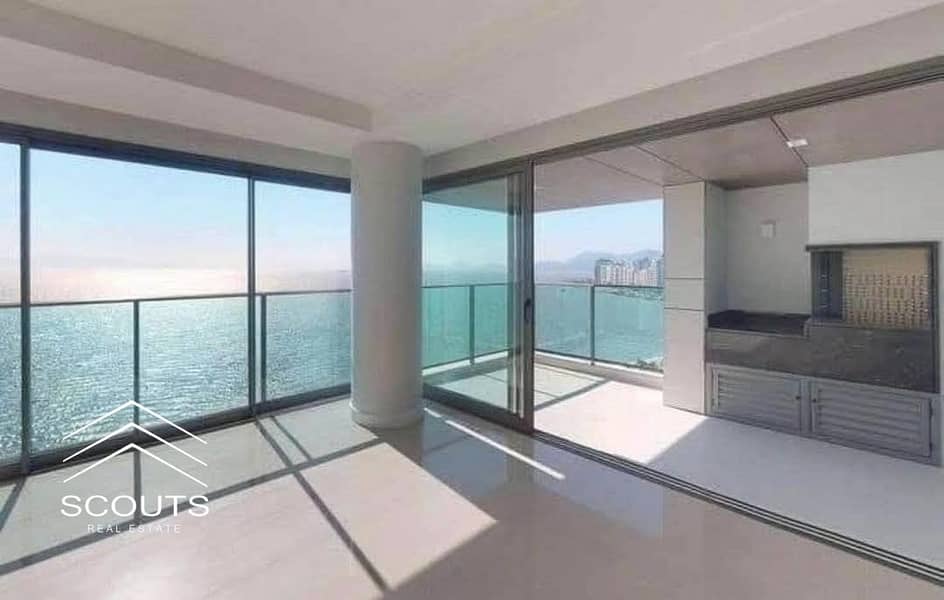 Fully finished apartment for sale, ready for viewing, with a direct sea view in the new Alalamein Towers on the North Coast. - Widok 2