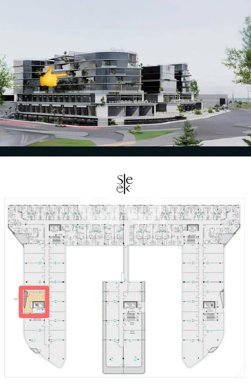 Administrative Office For Sale 47.5m With 5% Down Payment and the Remaining Installments Over 6 years in Sleek Mall New Cairo – pohled 3