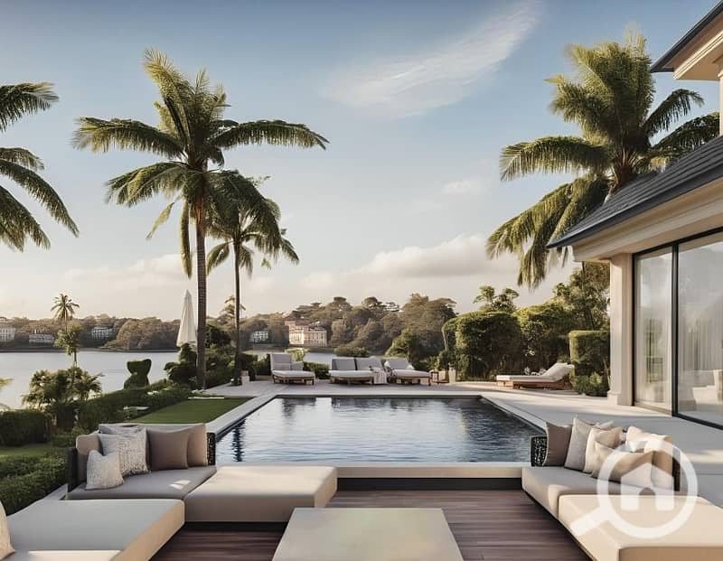 luxury villa on the Nile for sale with installments over 10 years - Widok 5