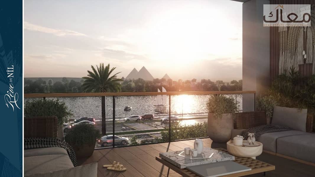 Fully finished hotel apartment view nile river - Ansicht 3
