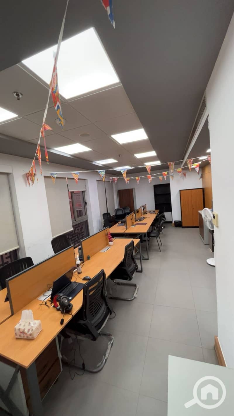 Ready-to-move office for rent in The Courtyard – 125 sqm fully furnished with air conditioning – Prime location in Sheikh Zayed – EGP 75,000 - Widok 2