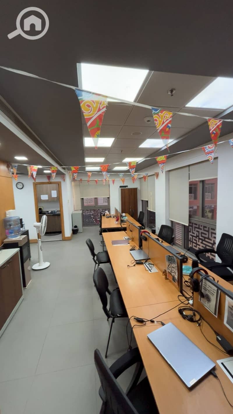 Ready-to-move office for rent in The Courtyard – 125 sqm fully furnished with air conditioning – Prime location in Sheikh Zayed – EGP 75,000 - Widok 3