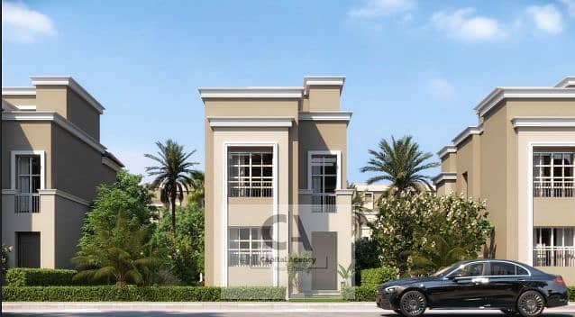 Villa for sale with a garden of 90 square meters, with a 5% down payment and installments over 12 years in The Butterfly, directly in front of Madinat - Ansicht 3