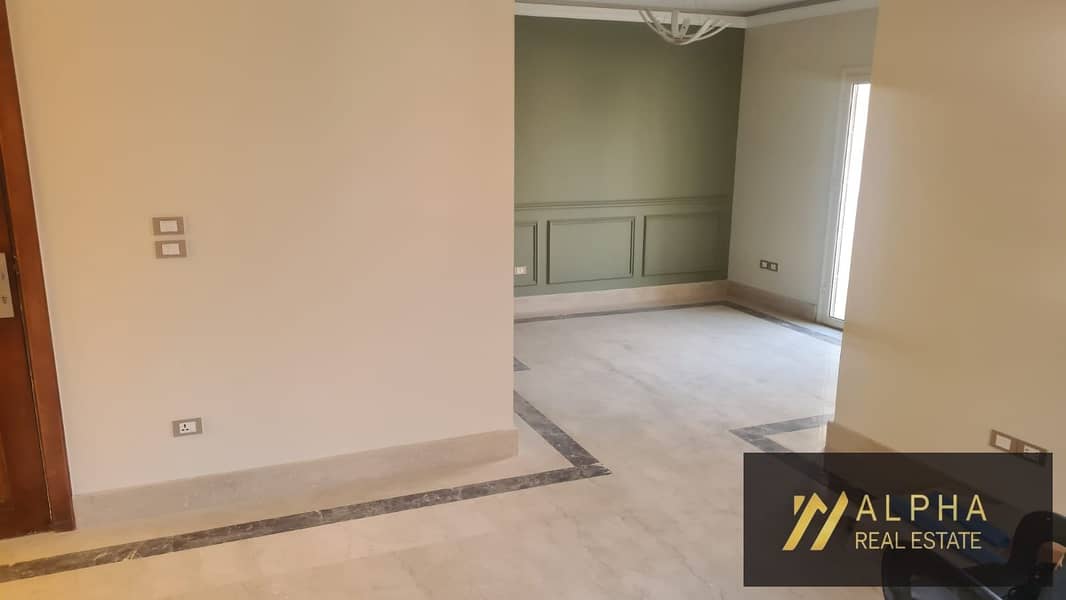 iVilla Roof for Rent in Mountain View Executive Residence Kattameya Compound | 200 sqm + 120 sqm Roof | 3 Bedrooms | Prime Location infront of AUC - Mehr