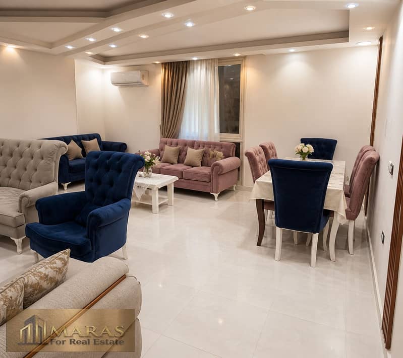 Apartment for Sale in New Maadi Palestine Square 160 sqm 3 Bedrooms 2 Bathrooms 8th Floor Front Facing Elevator 2020 Building - Widok 4