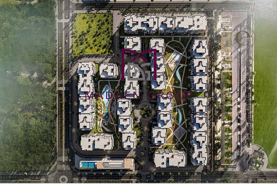 Your apartment in the heart of a residential compound in the heart of Old Sheikh Zayed City. 10% down payment and the rest over 10 years in equal inst - Widok 2