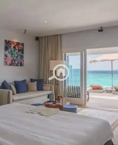 Chalet 125 meters, 3 rooms, finished, for sale, ready to move, on the North Coast, Ras El Hekma