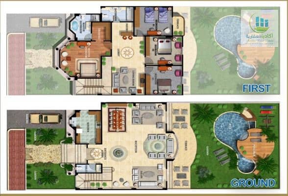 On Landscape & Fountain - Villa Townhouse Corner 480m For Sale in Katameya Gardens, near Katameya Dunes, Mountain View Executive – pohled 4