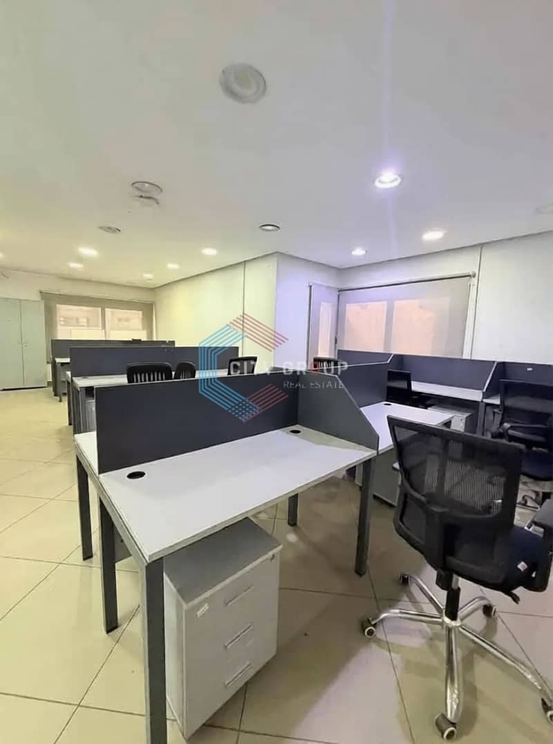 Administrative office for rent in Maadi on the Ring Road, suitable for major companies. 1000 square meters. - Vaizdas 4