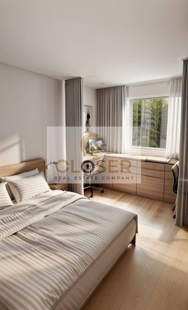 With a down payment of 235,000, invest and own a finished studio with a garden in front of Sodic East in New Heliopolis. - Widok 4