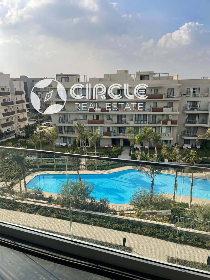 Pool & Landscape View 190m Furnished Apartment For Rent In SODIC Villette 5th Settlement New Cairo Near Golden Square & AUC - Widok 2