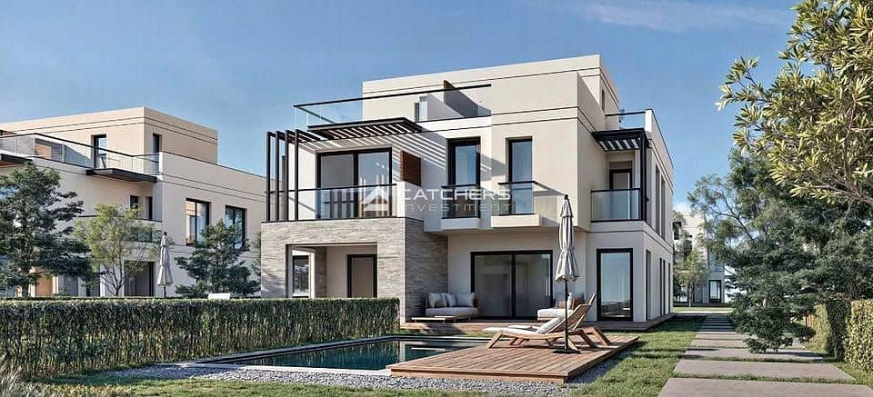For sale: Townhouse villa with private swimming pool in New Cairo, next to Mivida Emmar and the American University. – pohled 3