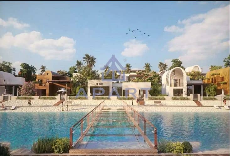 0% 7Yr Installment Plan Lowest Price 2BR Chalet With Garden Direct On Lagoon Prime Location For Sale - Makadi - Red Sea - New Gouna - - Widok 6