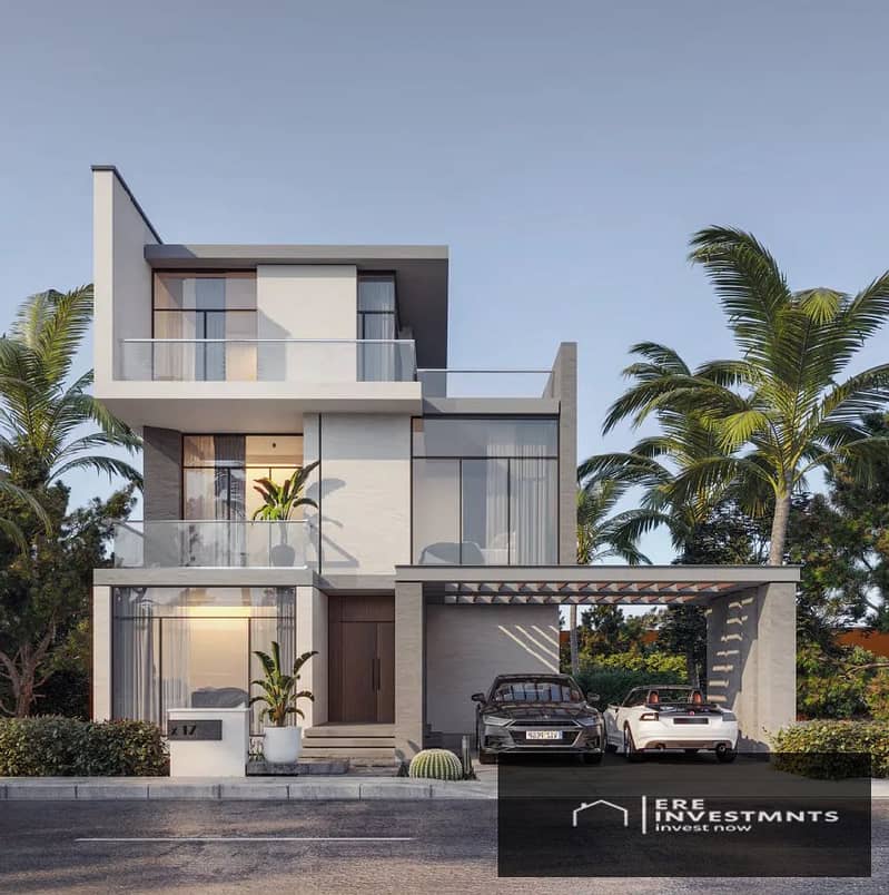 Twin house villa for sale very prime location with best view in lagoon in Saada Compound New Cairo - Ansicht 3