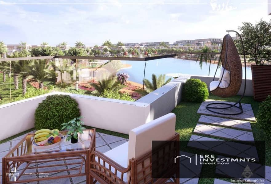 Twin house villa for sale very prime location with best view in lagoon in Saada Compound New Cairo - Ansicht 5