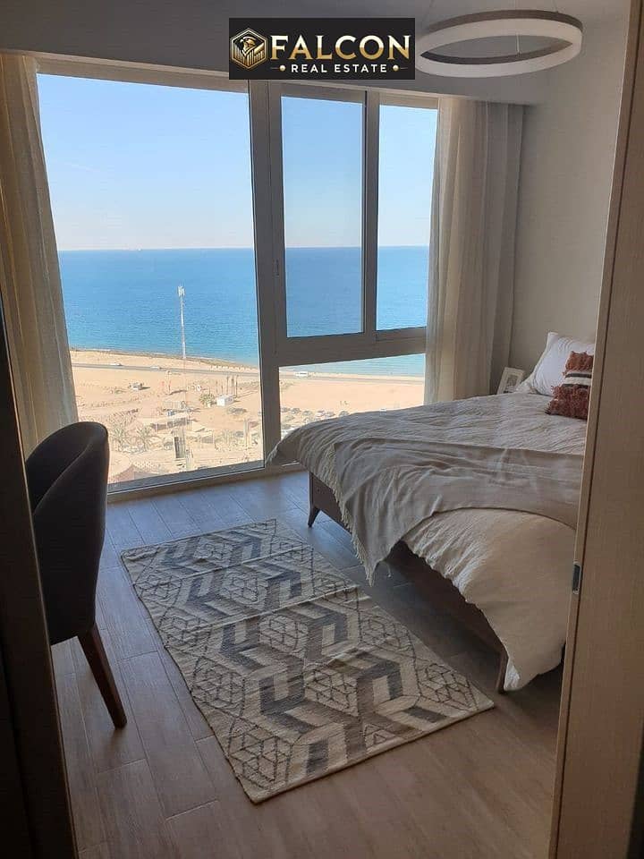 100% sea view chalet, fully equipped, kitchen, IL Monte Galala Sokhna, near Porto Sokhna & La Vista, stunning view, prime deal now - Widok 3
